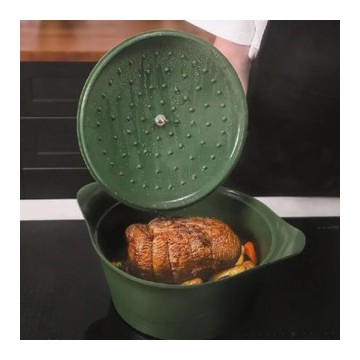 Cookut - Cocotte 28 cm Ultra Légère Vert Fougère