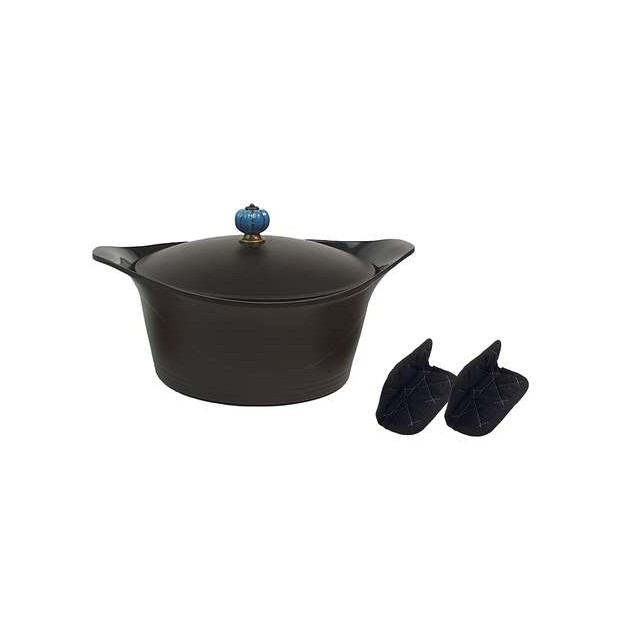 Cookut - Cocotte 28 cm Ultra Légère Noir Graphite