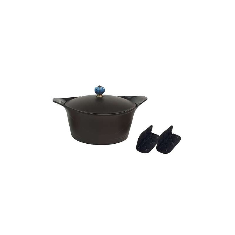 Cookut - Cocotte 28 cm Ultra Légère Noir Graphite Voir la slide Cookut - Cocotte 28 cm Ultra Légère Noir Graphite