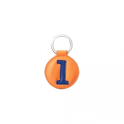 Porte clefs en cuir Entre 2 Rétros orange Porte clefs en cuir Entre 2 Rétros orange