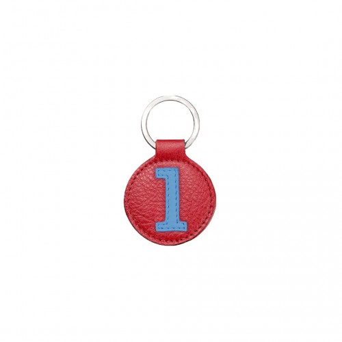 Porte clefs en cuir Entre 2 Rétros rouge Porte clefs en cuir Entre 2 Rétros rouge