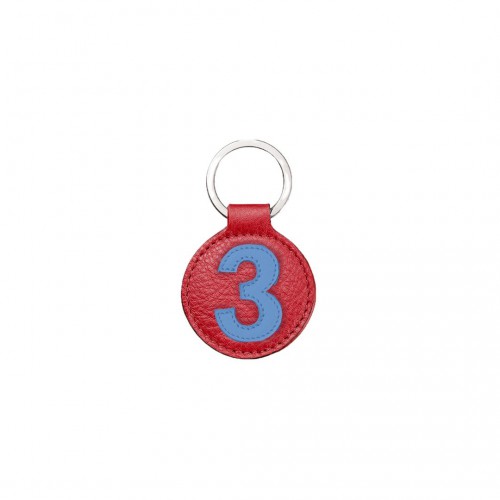 Porte clefs en cuir Entre 2 Rétros rouge Porte clefs en cuir Entre 2 Rétros rouge
