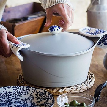 Cookut - Cocotte 28 cm Ultra Légère Gris Perle