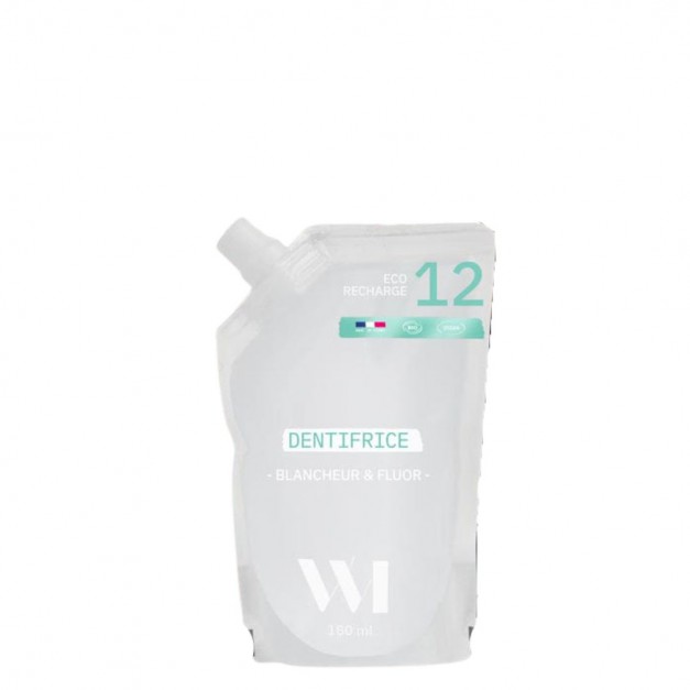 WhatMatters - Eco-recharge Dentifrice Menthe blancheur et fluor 180 ml