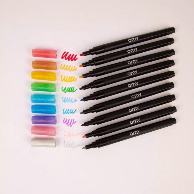Omy - Feutres glitter Voir la slide Omy - Feutres glitter