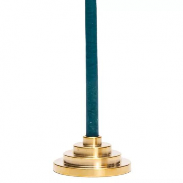 Bougeoir simple FOLIES 1925 en laiton Art Déco - Maison Pechavy