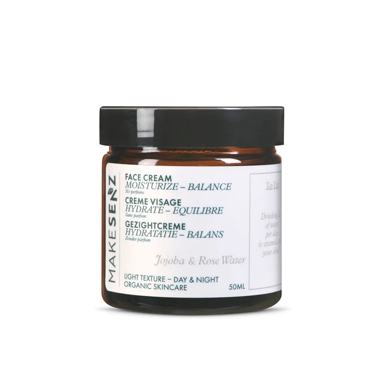 MakeSenz crème visage jojoba et eau de rose hydratante pour tous types de peaux Voir la slide MakeSenz crème visage jojoba et eau de rose hydratante pour tous types de peaux