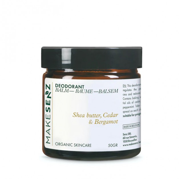 MakeSenz baume déodorant cèdre et bergamote