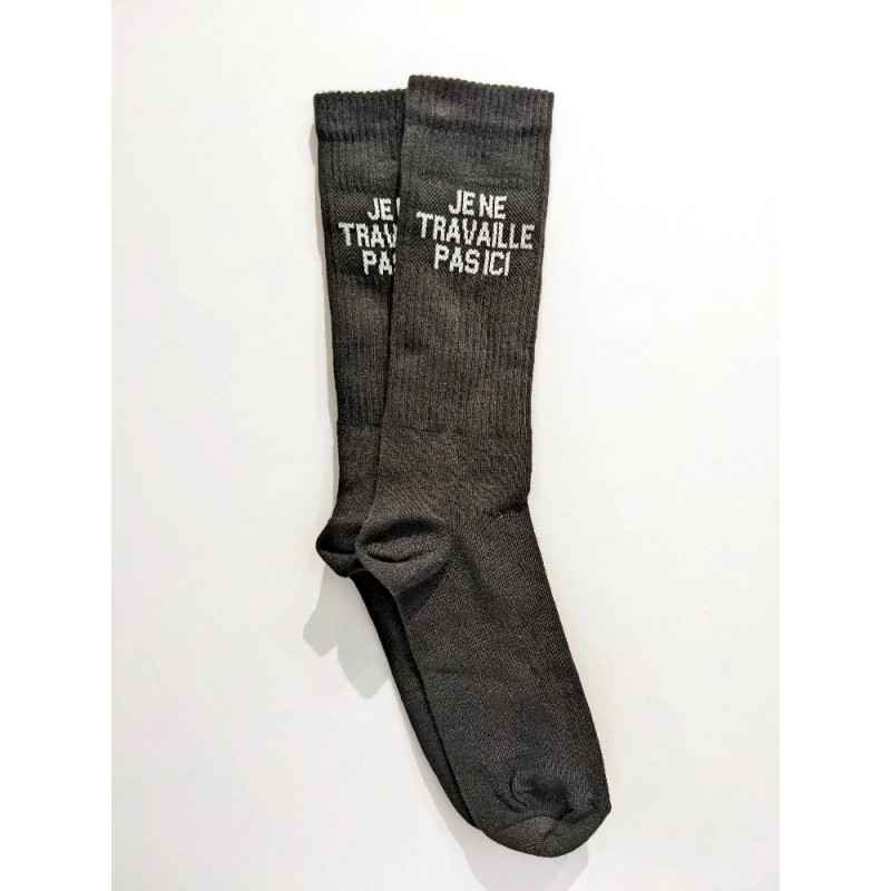 Voir la slide Félicie Aussi - Chaussettes Paillettes "Je Ne Travaille Pas Ici"