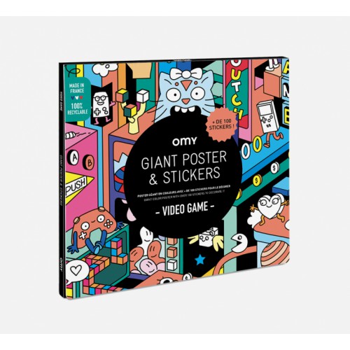 Omy - Poster et Stickers - Video Game - cherche & trouve Omy - Poster et Stickers - Video Game - cherche & trouve
