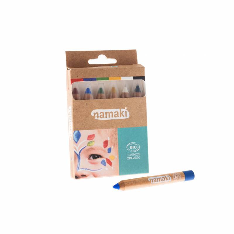 Namaki - Set de 6 crayons de maquillage Arc-en-ciel Voir la slide Namaki - Set de 6 crayons de maquillage Arc-en-ciel