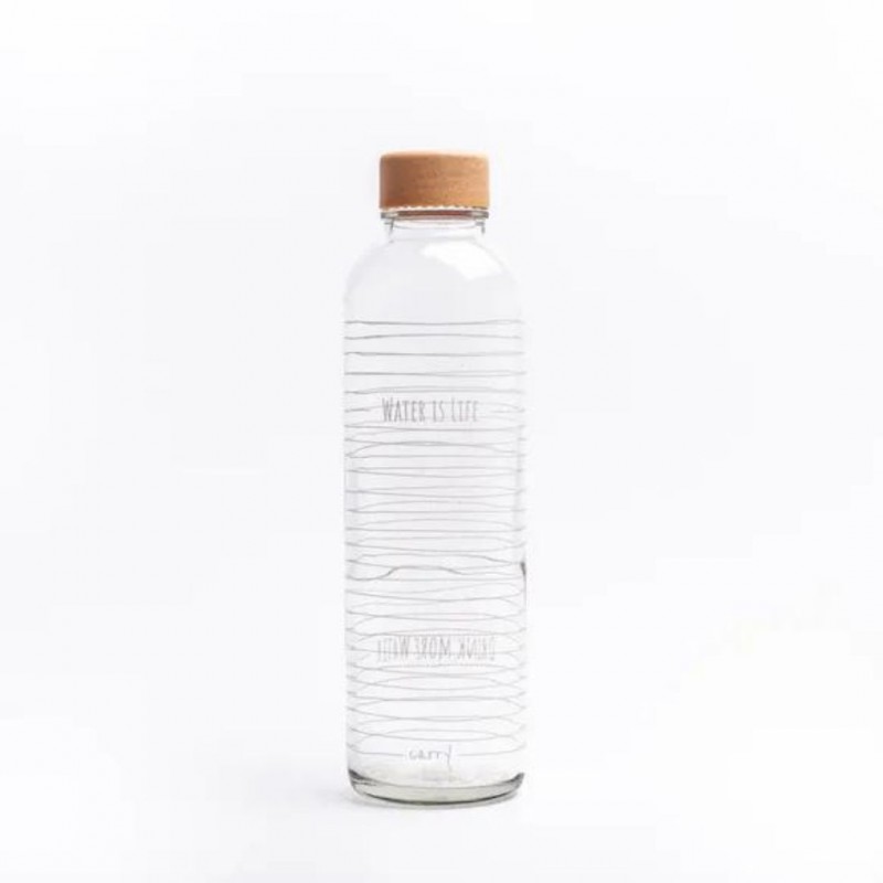 Gourde en verre Carry Bottles Water is life Voir la slide Gourde en verre Carry Bottles Water is life