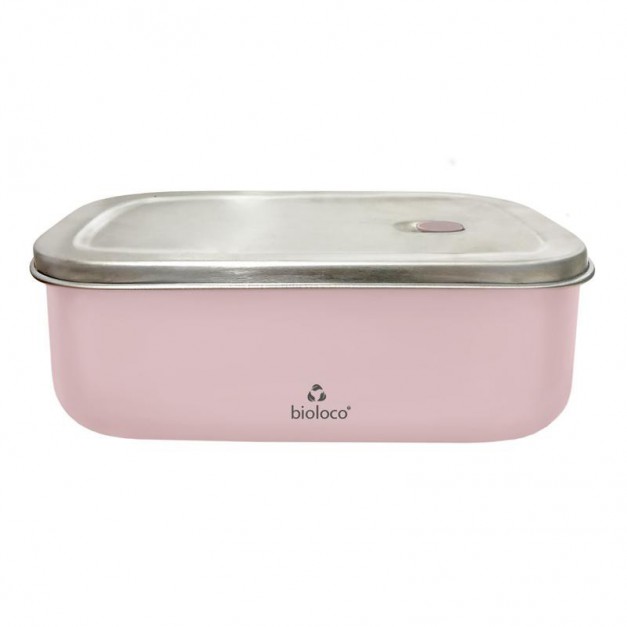 Lunchbox 500ml en acier inoxydable Rose - Bioloco Sky