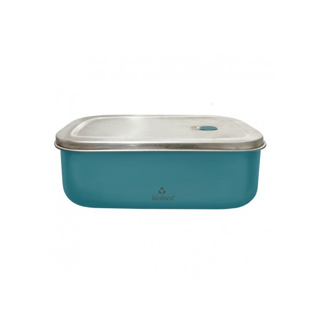 Lunchbox 500ml en acier inoxydable Teal - Bioloco Sky