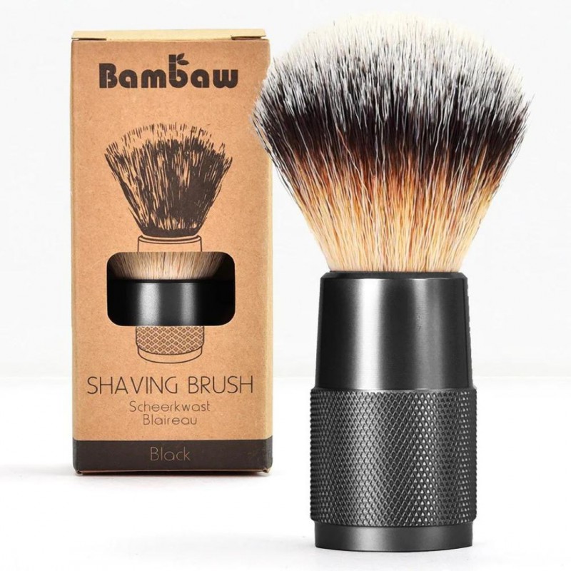 Blaireau de rasage manche en métal Noir - Bambaw Voir la slide Blaireau de rasage manche en métal Noir - Bambaw