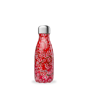 Gourde isotherme Red Flowers 260 ml - 12h chaud / 24h froid - Qwetch