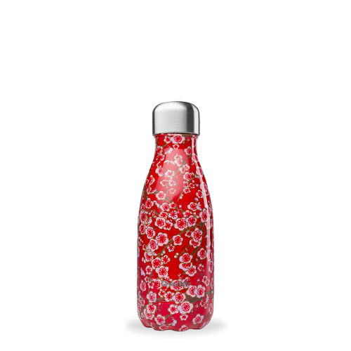 Gourde isotherme Red Flowers 260 ml - 12h chaud / 24h froid - Qwetch Gourde isotherme Red Flowers 260 ml - 12h chaud / 24h froid - Qwetch