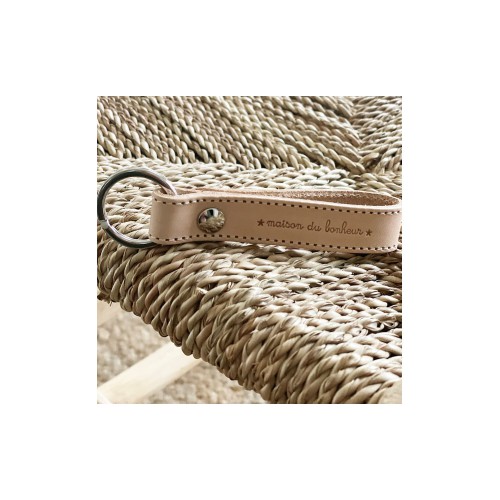 Marcel & Lily - Porte-clés en cuir naturel - La maison du bonheur Marcel & Lily - Porte-clés en cuir naturel - La maison du bonheur