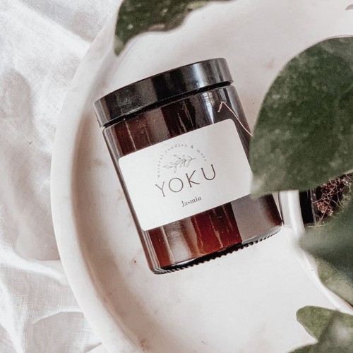 Yoku Bougie ambrée cire de soja naturelle 250 ml Yoku Bougie ambrée cire de soja naturelle 250 ml