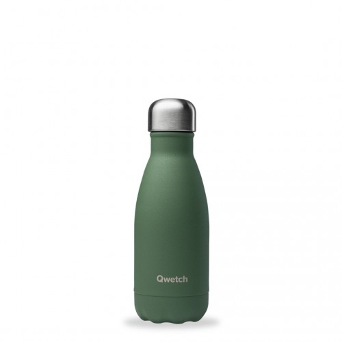 Gourde isotherme Granite Kaki 260 ml - 12h chaud / 24h froid - Qwetch Gourde isotherme Granite Kaki 260 ml - 12h chaud / 24h froid - Qwetch