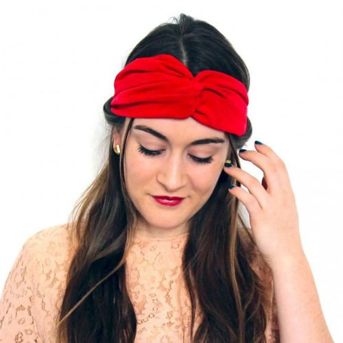 Laure Derrey - Headband upcyclé Rouge Cerise Laure Derrey - Headband upcyclé Rouge Cerise
