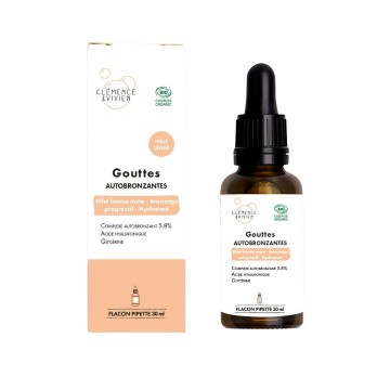 Gouttes Autobronzantes Hâle Léger – Clémence & Vivien – 30ml