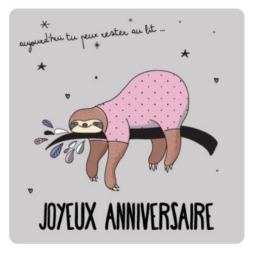 Carte Paresseux