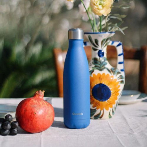 Gourde isotherme Bleu Majorelle 500 ml - 12h chaud / 24h froid - Qwetch Gourde isotherme Bleu Majorelle 500 ml - 12h chaud / 24h froid - Qwetch