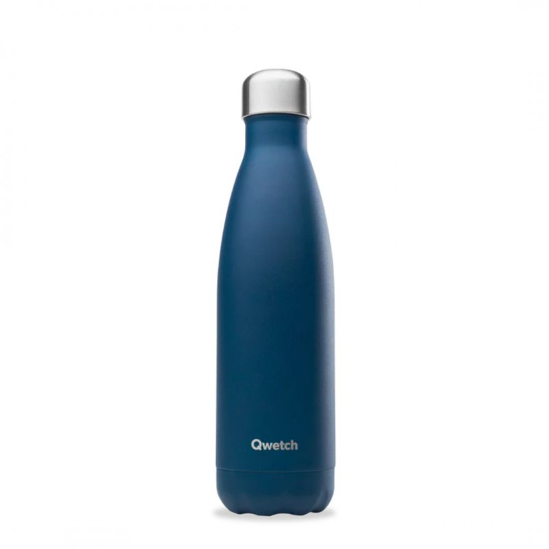 Gourde isotherme Bleu Marine 500 ml - 12h chaud / 24h froid - Qwetch Voir la slide Gourde isotherme Bleu Marine 500 ml - 12h chaud / 24h froid - Qwetch