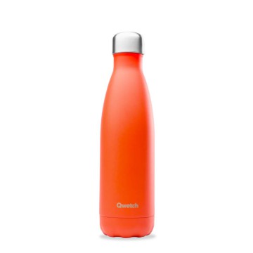 Gourde isotherme Mandarine 500 ml - 12h chaud / 24h froid - Qwetch