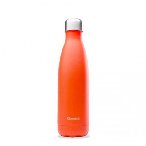 Gourde isotherme Mandarine 500 ml - 12h chaud / 24h froid - Qwetch Gourde isotherme Mandarine 500 ml - 12h chaud / 24h froid - Qwetch