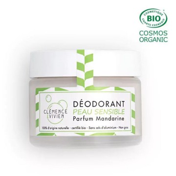 Déodorant Mandarine Peaux Sensibles – Clémence & Vivien – 50g