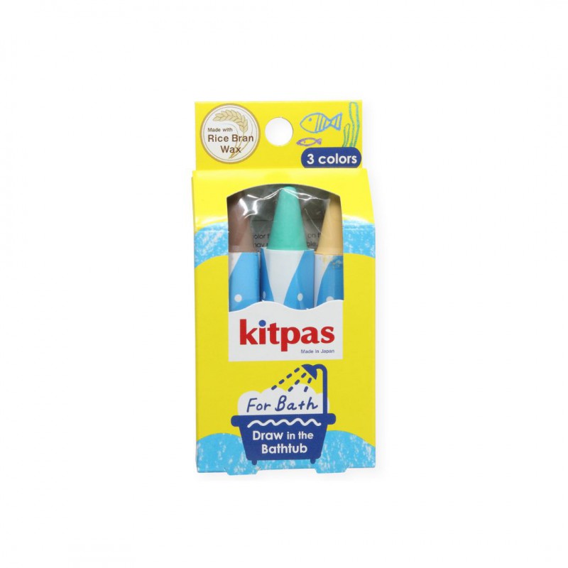 Kitpas - Crayons en cire de riz pour le bain - Brun, vert, sable Voir la slide Kitpas - Crayons en cire de riz pour le bain - Brun, vert, sable