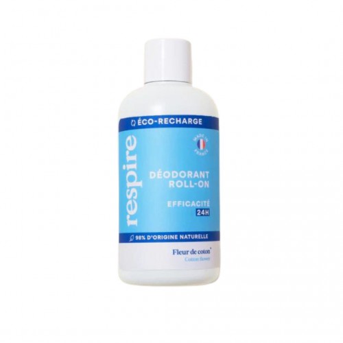 respire éco-recharge déodorant roll-on - Fleur de coton respire éco-recharge déodorant roll-on - Fleur de coton