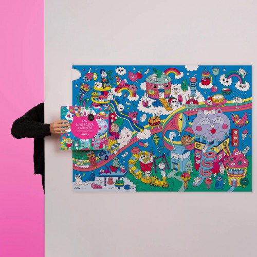 Omy - Poster et Stickers - Kawaii - cherche & trouve Omy - Poster et Stickers - Kawaii - cherche & trouve