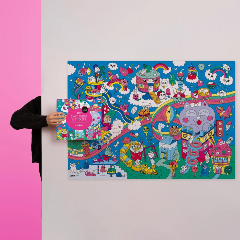 Omy - Poster et Stickers - Kawaii - cherche & trouve Voir la slide Omy - Poster et Stickers - Kawaii - cherche & trouve