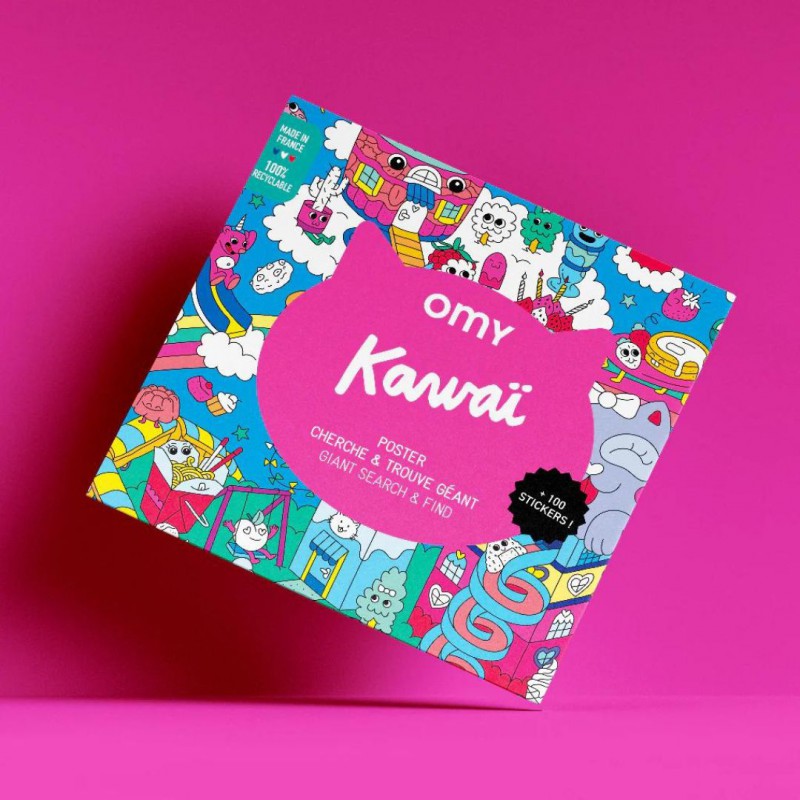 Omy - Poster et Stickers - Kawaii - cherche & trouve Voir la slide Omy - Poster et Stickers - Kawaii - cherche & trouve