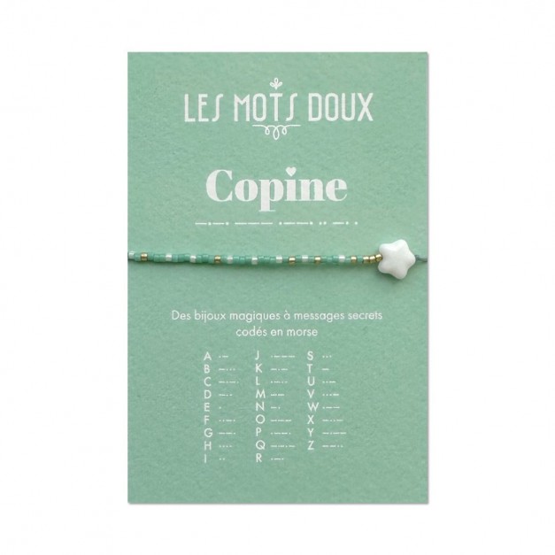 Les Mots Doux - Bracelet enfant Copine opale or