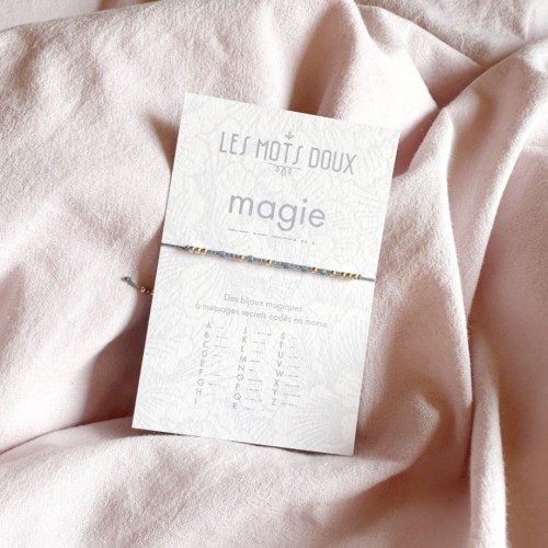 Les Mots Doux - Bracelet Magie silver grey or Les Mots Doux - Bracelet Magie silver grey or