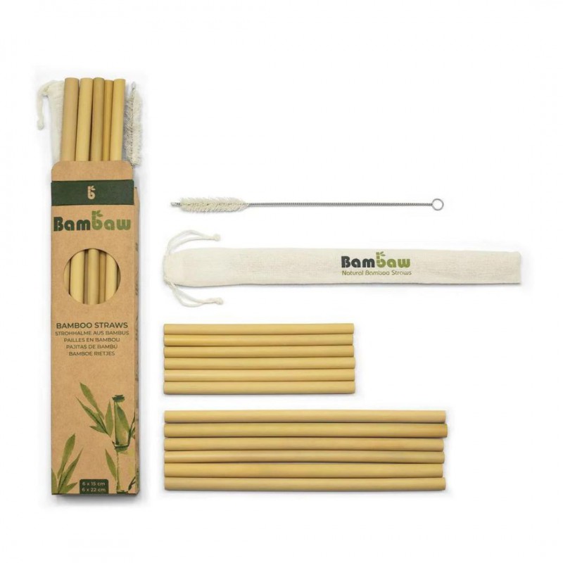 Voir la slide Bambaw - Set de 6 pailles en bambou
