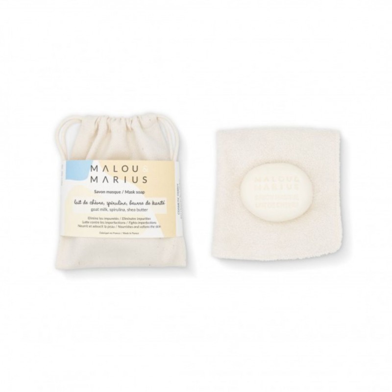 Savon masque au lait de chèvre - Malou et Marius Voir la slide Savon masque au lait de chèvre - Malou et Marius