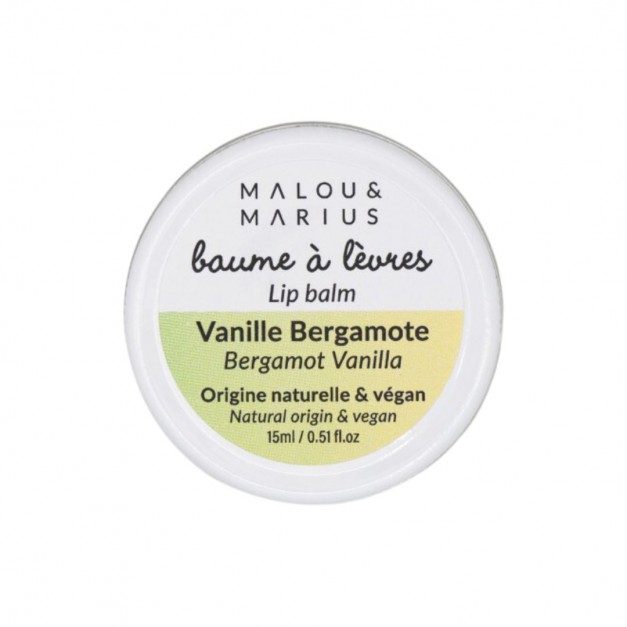Baume à lèvres vanille bergamote - Malou et Marius