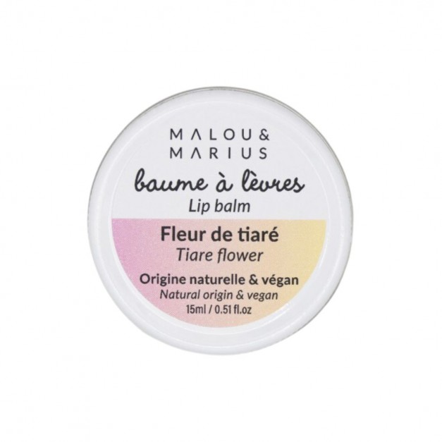 Baume à lèvres aux fleurs de tiaré - Malou et Marius