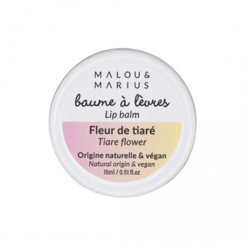 Baume à lèvres aux fleurs de tiaré - Malou et Marius Baume à lèvres aux fleurs de tiaré - Malou et Marius