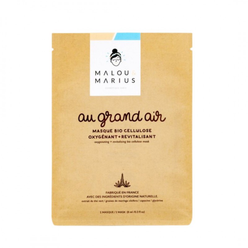Masque visage Au grand air : oxygénant et revitalisant - Malou et Marius Voir la slide Masque visage Au grand air : oxygénant et revitalisant - Malou et Marius