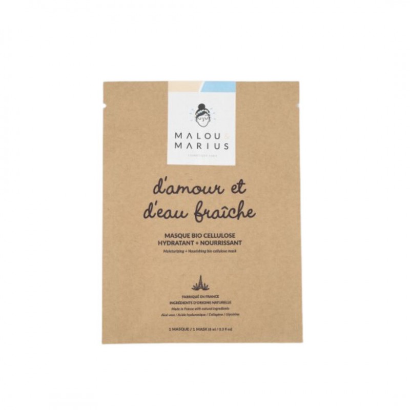Masque visage D'amour et d'eau fraîche : hydratant et purifiant - Malou et Marius Voir la slide Masque visage D'amour et d'eau fraîche : hydratant et purifiant - Malou et Marius