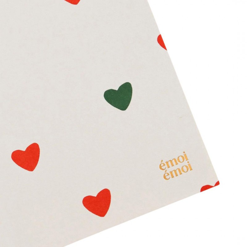 Emoi Emoi - Carnet coeurs all-over Voir la slide Emoi Emoi - Carnet coeurs all-over
