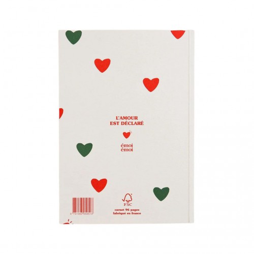 Emoi Emoi - Carnet coeurs all-over Emoi Emoi - Carnet coeurs all-over
