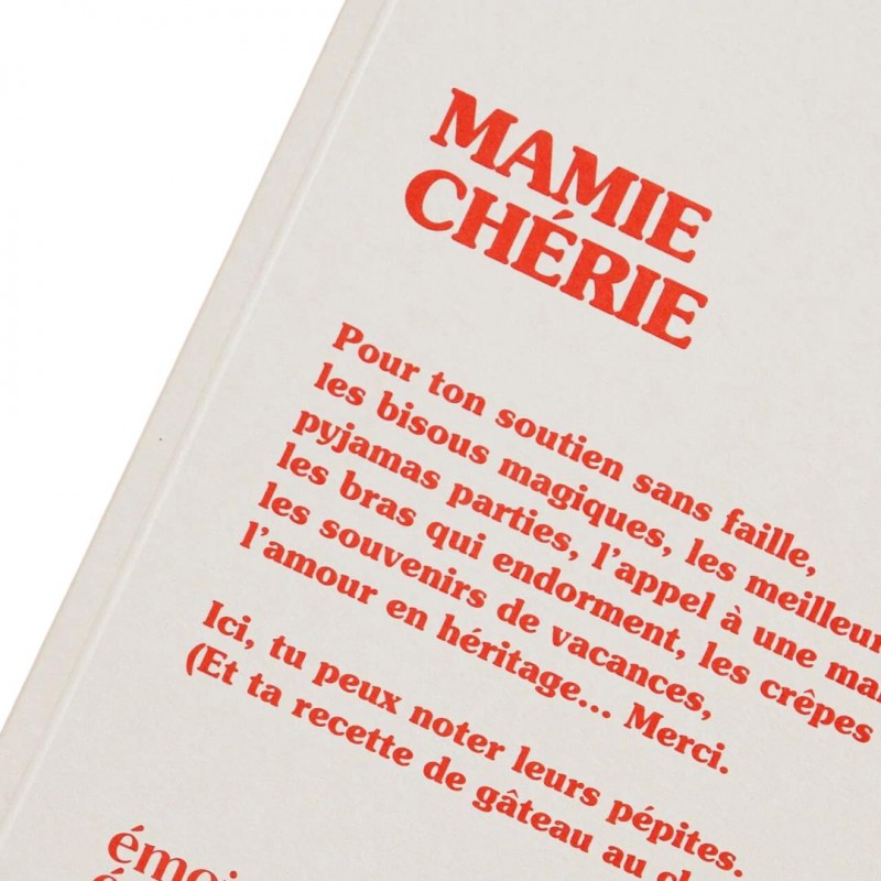 Emoi Emoi - Carnet Mamie chérie Voir la slide Emoi Emoi - Carnet Mamie chérie