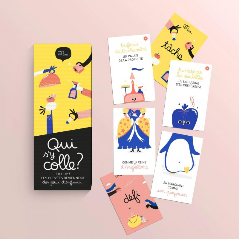 Voir la slide **Jeu Qui s'y colle?  - Minus Editions